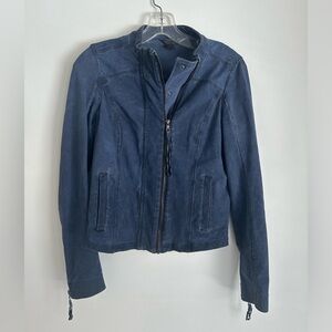 Peyton Jensen by Evereve Women’s Small Blue Moto Jacket